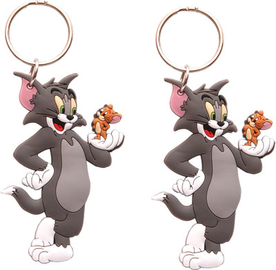 

Spot Deal SDL992 pack of 2 Tom holdinng Jerry Rubber key chain Key Chain