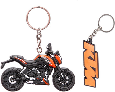 

Spot Dealz SDL367 SET of 2 KTM LOGO and KTM bike key chain Key Chain(Multicolor)
