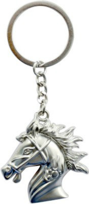 Spot Deal Jabz418 Race Horse Head Metal Keychain Key Chain