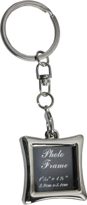 

Oyedeal Square Photo Frame Key Chain(Silver)