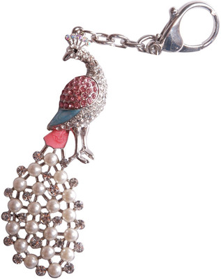 

Oyedeal Studded Stone Pearl Peacock Locking Key Chain(Multicolor)