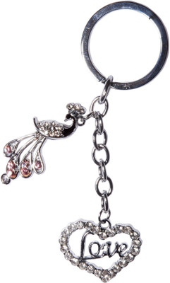 

Oyedeal Studded Stone Peacock Love Locking Key Chain(Multicolor)