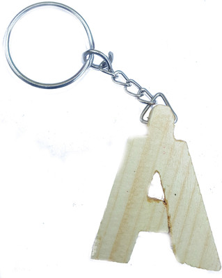 Spot Dealz SDL978 Wooden finish A Key chain Key Chain