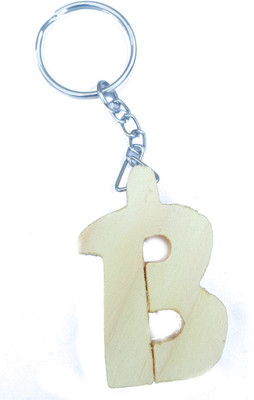 Spot Dealz SDL964 Wooden finish B key chain Key Chain Spot Dealz SDL964 Wooden finish B key chain Key Chain