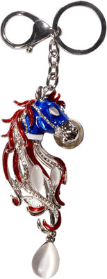 

Oyedeal Studded Stone Beautiful Horse Face Locking Key Chain(Multicolor)