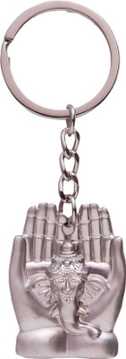 

Oyedeal Palm Holding Ganesha Full Metal KYCN546 Key Chain(Silver)