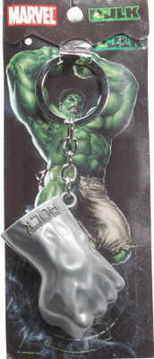 

Spot Dealz SDL441 Hulk Fist Premium Metal Silver Keychain Key Chain