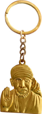 

Dealfinity Shirdi Sai Baba Metal DKYCN813 Key Chain(Gold)
