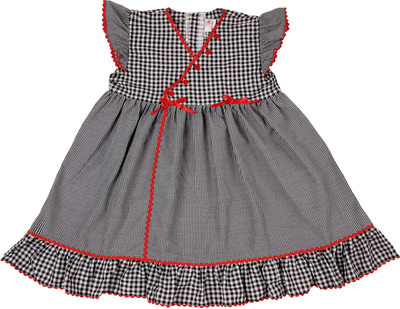 

WHIRLING BUTTERFLIES Girls Midi/Knee Length Party Dress(Black, Cap Sleeve