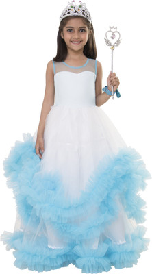 

Samsara Couture Girls Maxi/Full Length Party Dress(Multicolor, Sleeveless