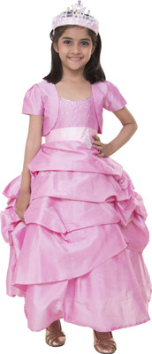 

Samsara Couture Girls Maxi/Full Length Party Dress(Pink, Fashion Sleeve