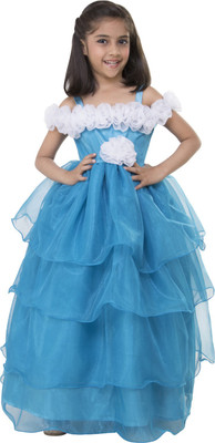 

Samsara Couture Girls Maxi/Full Length Party Dress(Multicolor, Sleeveless