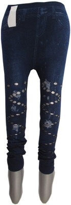 Scooboo Jegging For Girls(Dark Blue, Pack of 1, Darkblue
