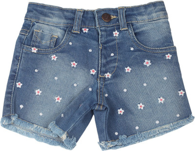 

612 League Short For Girls Casual Self Design, Stone