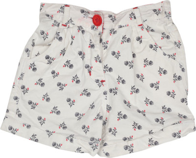 

612 League Short For Girls Casual Printed, White
