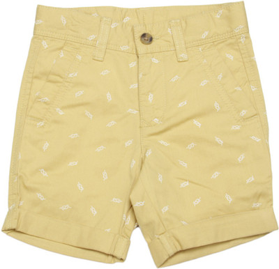 

United Colors of Benetton Short For Boys Casual Printed Cotton(Beige, Pack of 1, 901