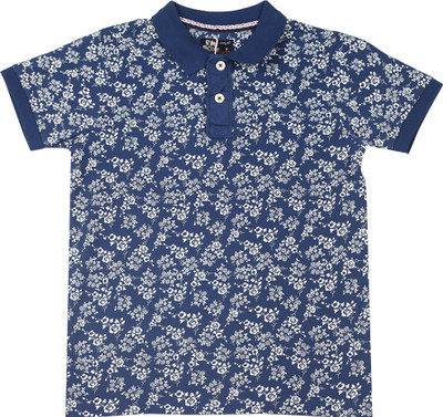 

Flying Machine Boys Solid Cotton T Shirt, Navy