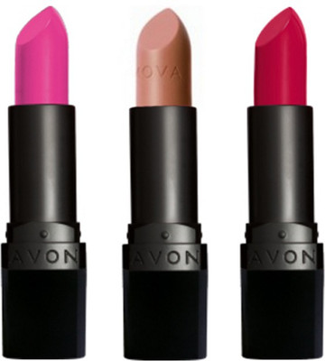 

Avon Anew True Color Perfectly Matte Lipstick (set of 3)(Electric Pink - Au Naturale - Red Supreme, 12 g)