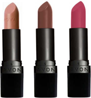 

Avon Anew True Color Perfectly Matte Lipstick (set of 3)(Au Naturale - Chocolate Crush - Mauve Matters, 12 g)