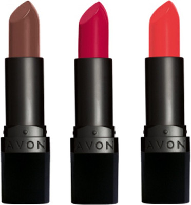 

Avon Anew True Color Perfectly Matte Lipstick (set of 3)(Red Supreme - Coral Fever - Chocolate Crush, 12 g)