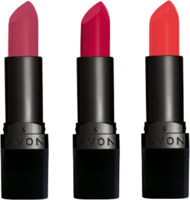 

Avon Anew True Color Perfectly Matte Lipstick (set of 3)(Mauve Matters - Red Supreme - Coral Fever, 12 g)