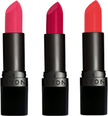 

Avon Anew True Color Perfectly Matte Lipstick (set of 3)(Vibrant Melon - Red Supreme - Coral Fever, 12 g)
