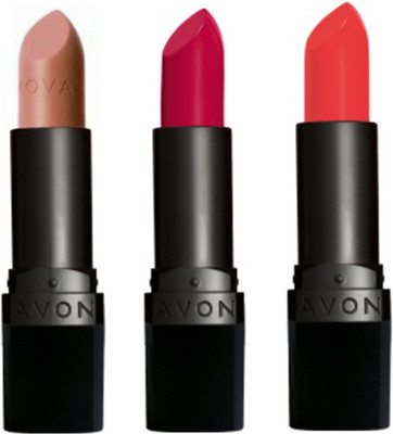 

Avon Anew True Color Perfectly Matte Lipstick (set of 3)(Au Naturale - Red Supreme - Coral Fever, 12 g)