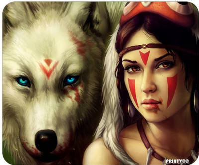 

PrintVoo Mononoke Princess Design Mousepad(Multicolor)