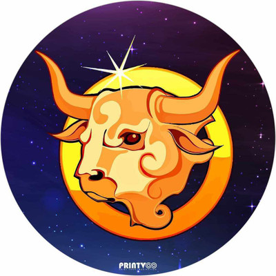 

PrintVoo Taurus Zodiac Design Mousepad(Multicolor)