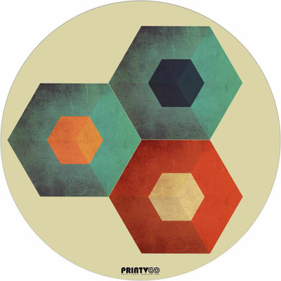 

PrintVoo Hexagon Design Mousepad(Multicolor)