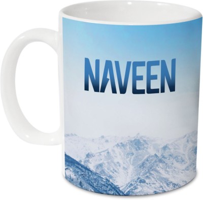 HOT MUGGS Me Skies - Naveen Ceramic 350 ml, 1 Unit Ceramic Coffee Mug(350 ml)