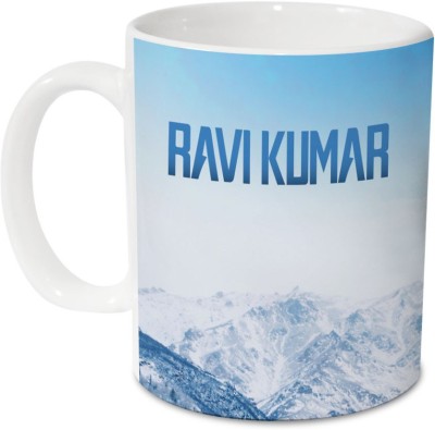 HOT MUGGS Me Skies - Ravi Kumar Ceramic 350 ml, 1 Unit Ceramic Coffee Mug(350 ml)
