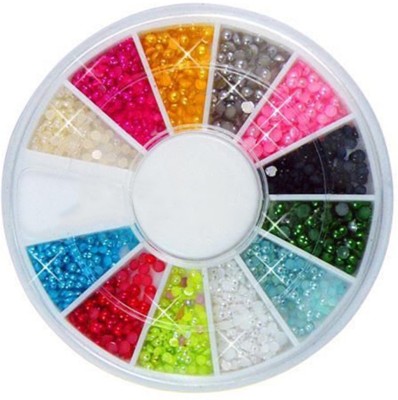 Flipkart - SENECIOï¿½ï¿½ 12 Colors Smiley Nail Studd 6cm Wheel(Multicolor)