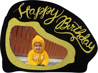 

Paash Wood Photo Frame(Black, Gold, 1 Photos)