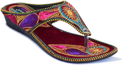 

Myra Women Maroon Flats