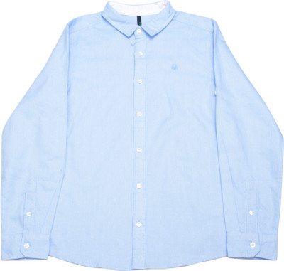 

United Colors of Benetton. Boys Solid Casual Blue Shirt, 902
