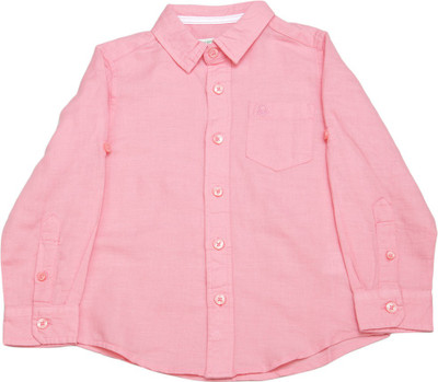 

United Colors of Benetton. Boys Solid Casual Pink Shirt, S26