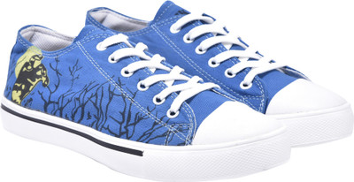 

Walk Jump blue printed canvas shoes,casuals,trending Sneakers For Men(Multicolor