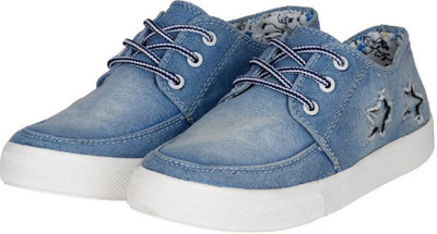 

Blinder Denim Sneakers For Men(Blue, Sky blue