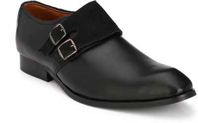 

Lujo Monk Strap For Men(Black