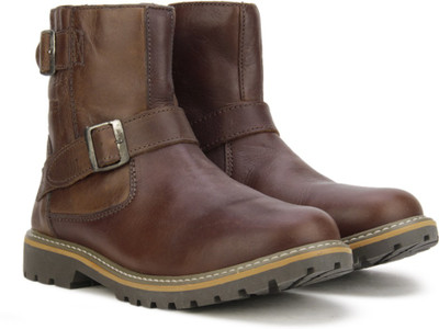 

Pavers England Genuine Leather Boots For Men(Brown