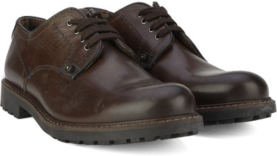 

Pavers England Genuine Leather Lace Up For Men(Brown, Tan