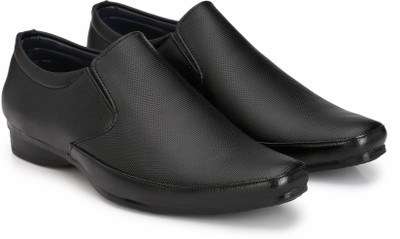 

Levanse Office Wear Slip On For Men(Black, Matte black