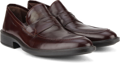 

Pavers England Genuine Leather Slip On For Men(Burgundy