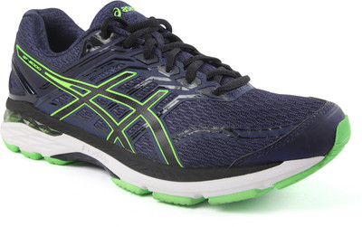 

Asics Gt-2000 5 Running Shoes For Men(Blue, Indigo blue::black::green gecko