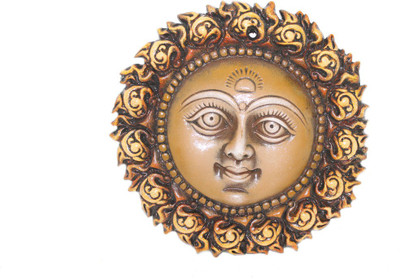 

Sarvsiddhi Terracotta Sun Wall Hanging Decorative Showpiece - 3 cm(Terracotta, Brown)