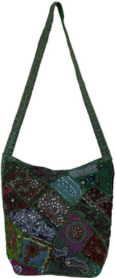 

The Living Craft Women Casual Multicolor Cotton Sling Bag