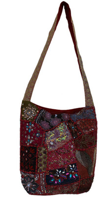 

The Living Craft Women Casual Multicolor Cotton Sling Bag