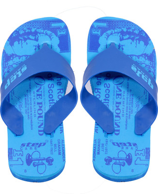 

Indistar Flip Flops, Printed blue