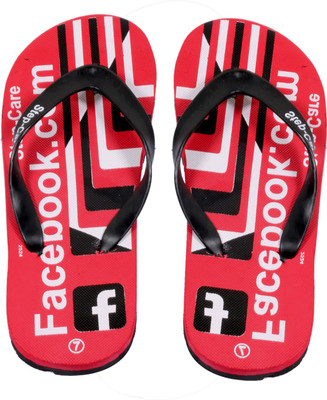 

Indistar Flip Flops, Printed red